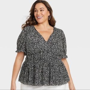 NWT 2XL Womens Floral Top